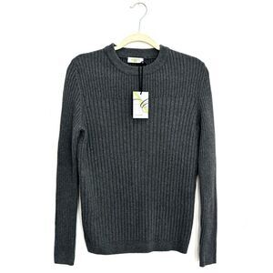 NWT CALLIDAE The ribbed crewneck cashmere blend Sweater
